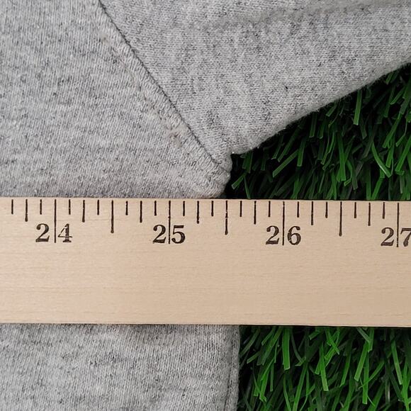 Champion Blank Sweatshirt XL 25x26 Gray Cropped Baggy Boxy - Picture 13 of 14